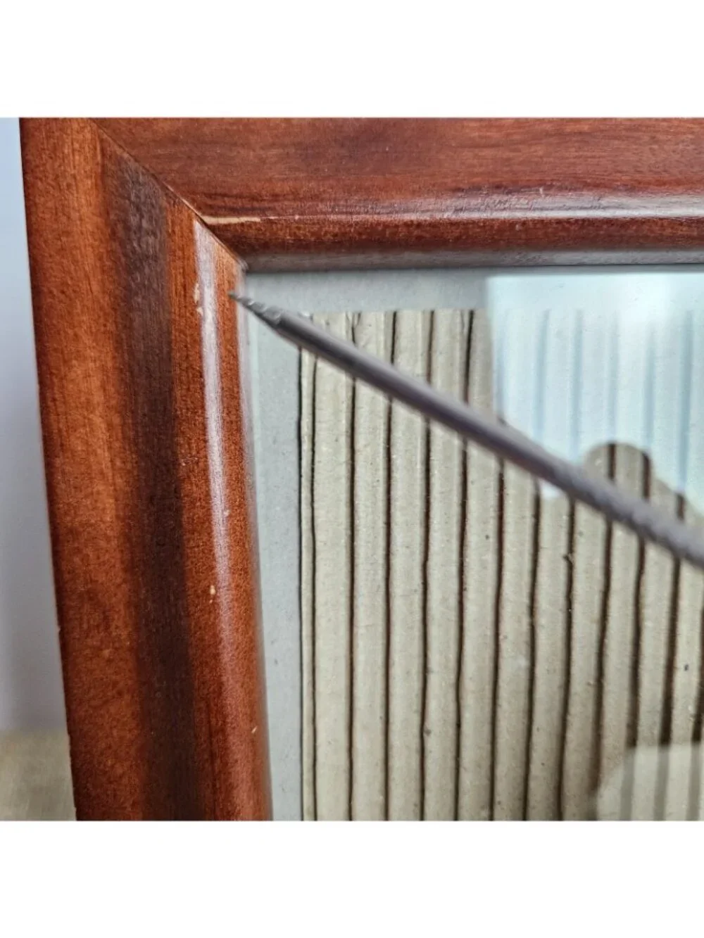 Wood Picture Frame 5x7 Tabletop Easel Back Minimalist Classic Warm Decor